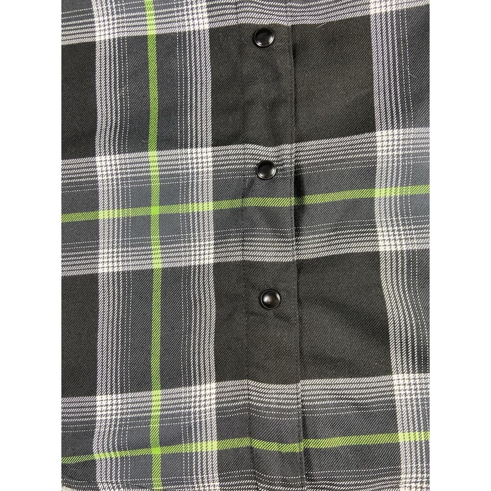 Dixxon X Gas Monkey Garage Flannel Women’s M Snap Grunge Punk Biker - Picture 5 of 15